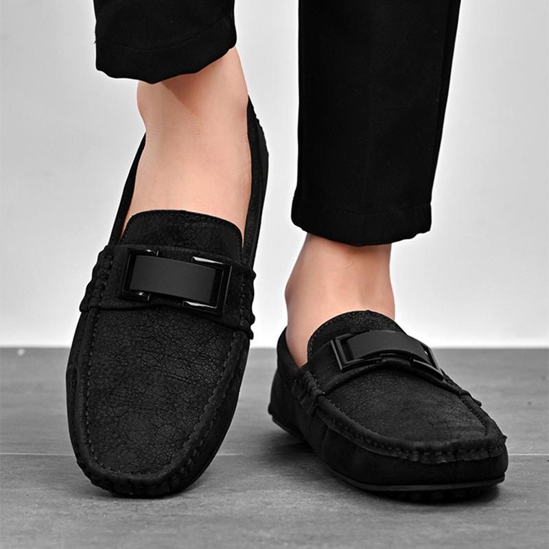 Spring and Summer Oversized Bean Shoes, Casual Men's Shoes, Lazy Driving Shoes, Fashionable and Breathable Shoes