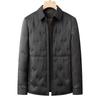 Men's Winter Lightweight Down Jacket - Middle-aged Lapel Business Casual Outerwear, Dad Style Trendy