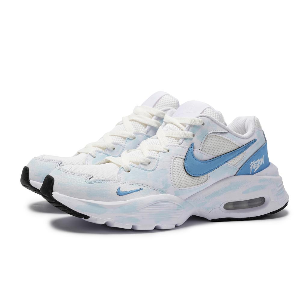 Nike Air Max Fusion Leather Slip Resistant Low top Running Shoes Unisex Blue CJ1670-102(Team2058-S-BOX)