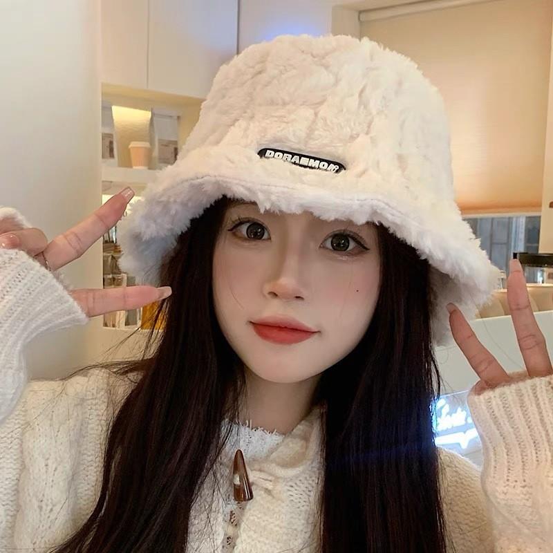 Hat Scarf Integrated Hat Women's Autumn and Winter Hooded Scarf Adult Cycling Warm Fleece Ear Protectors Thickened Windproof Cap