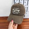 American college style letter embroidery soft top baseball cap women's new spring and summer versatile sunshade cap
