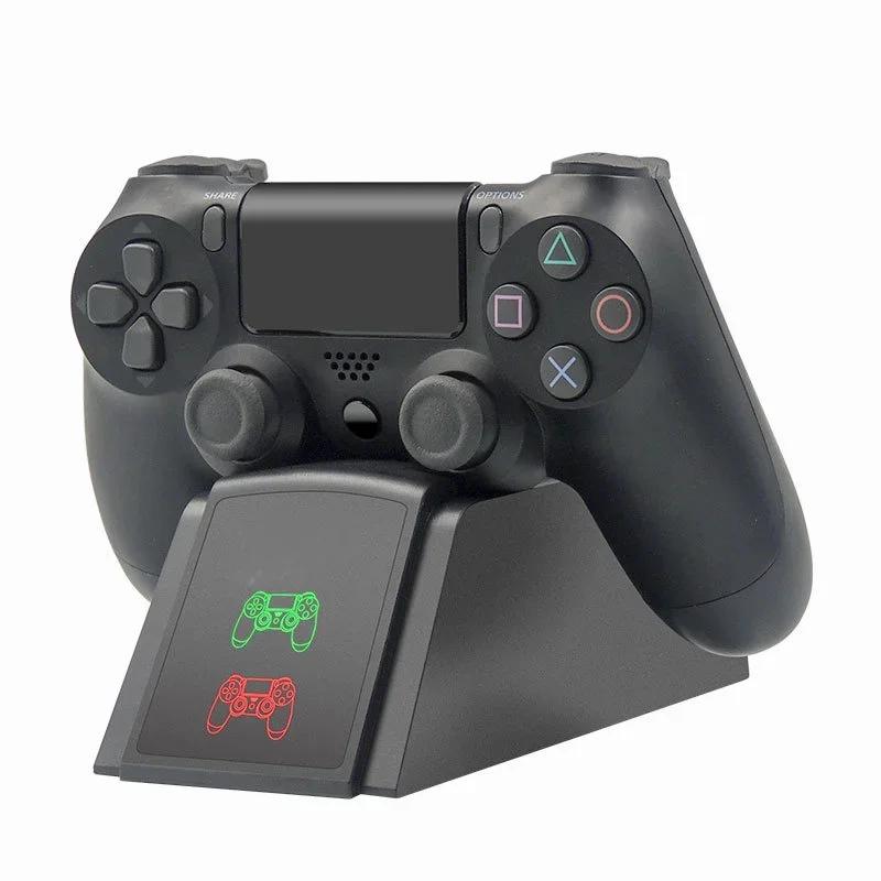 PS4 Controller Charger Dock Station Fast Charging Dual USB Port with LED Indicator for PlayStation 4 PS4 Slim PS4 Pro