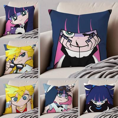 P-Panty S-Stocking Anime Kissenbezug Milbenschutz Kissenbezug Unsichtbarer Reißverschluss Seidig Kurzer Plüsch Sofa Kissenbezug