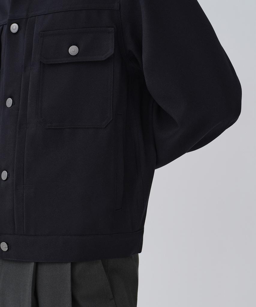 Musinsa Standard Formal Trucker Jacket [Navy]