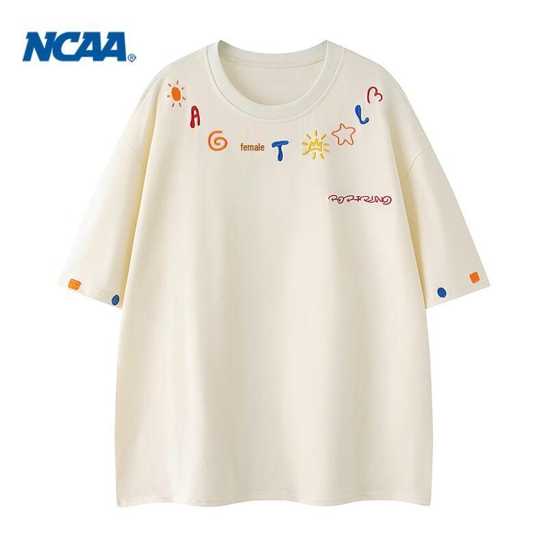 NCAA Men s Embroidered Cotton Short-Sleeve T-Shirt M