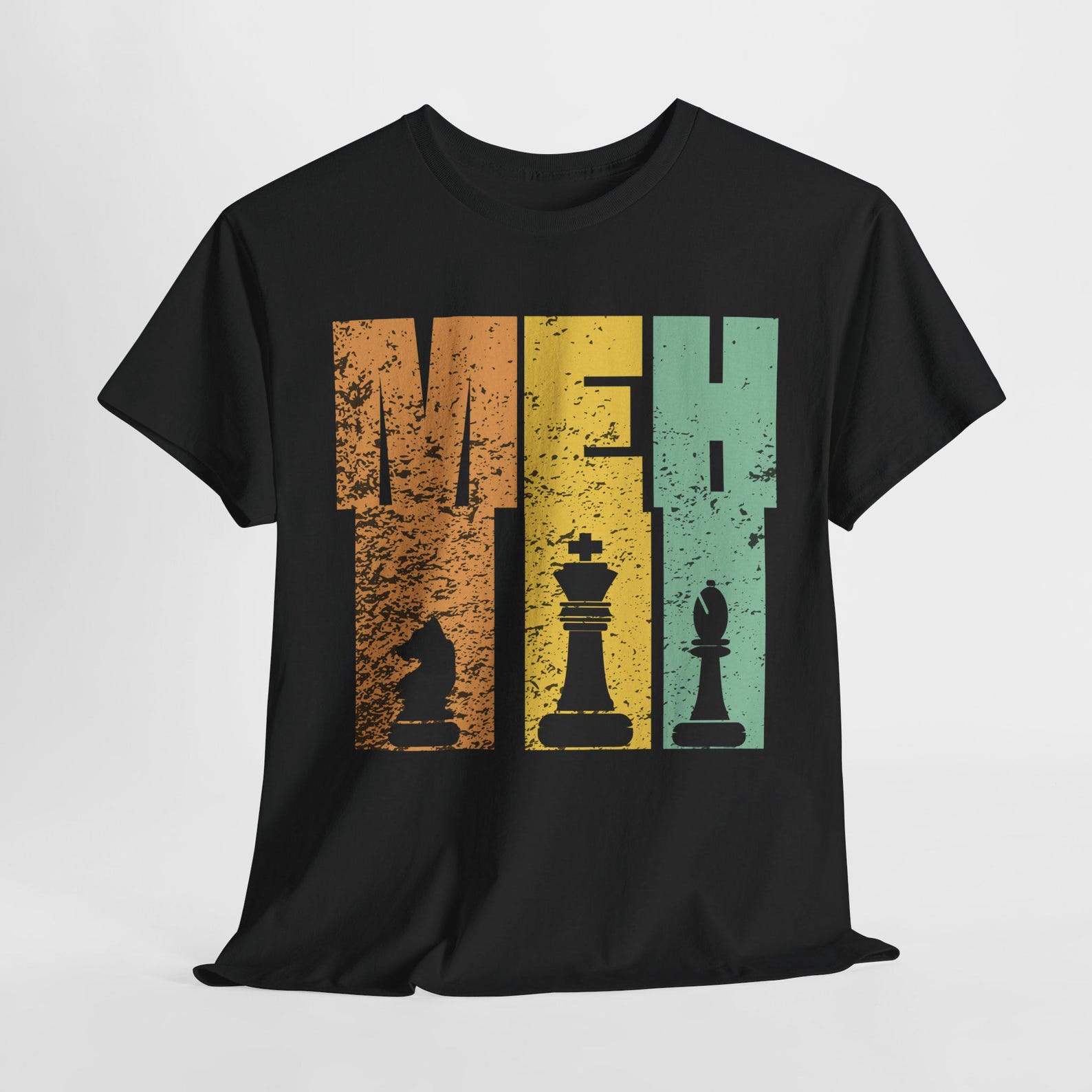 Meh Themed Unisex Heavy Cotton Tee, Funny Boredom Casual Wear, Gamer Shirt, Gift for Meme Lovers, Fun Statement Tee, Everyday Comfort 3XL
