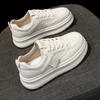 Stepping On Shit Leather Little White Shoes Women's 2025 Spring New Versatile Platform Sports Board Shoes Non-slip Waterproof Sports Shoes