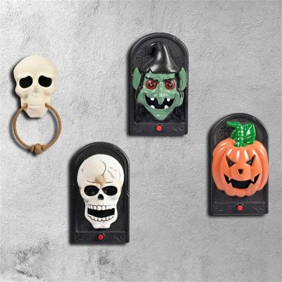 (H0825)Halloween Doorbell Glowing Sounding Horror Props Electric Toy