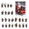 Calendario del Conto alla Rovescia per le Feste Calendari dell'Avvento Bassotto 2026, 24 Giorni Ciondolo Acrilico 2D Set di Ornamenti Cane Carino di Natale Calendario, da Collezione