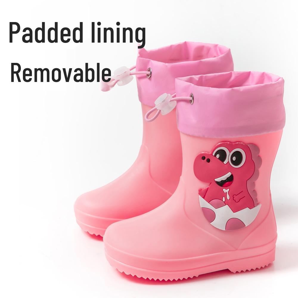 Unisex Toddler Waterproof Cartoon Rain Boots for Kids - Rubber, Short, Outdoor