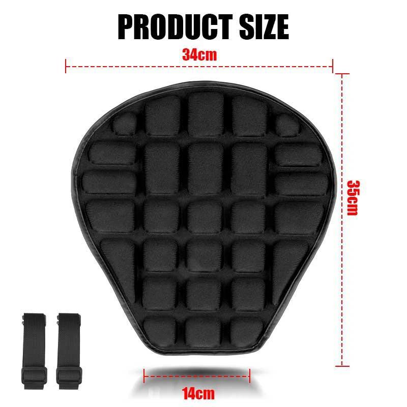 Motorcycle Sponge Seat Cover Scooter Seat Cushion Ride Pillow Pad Breathable Anti-Skid Non Inflatable For Moto Outdoor Riding