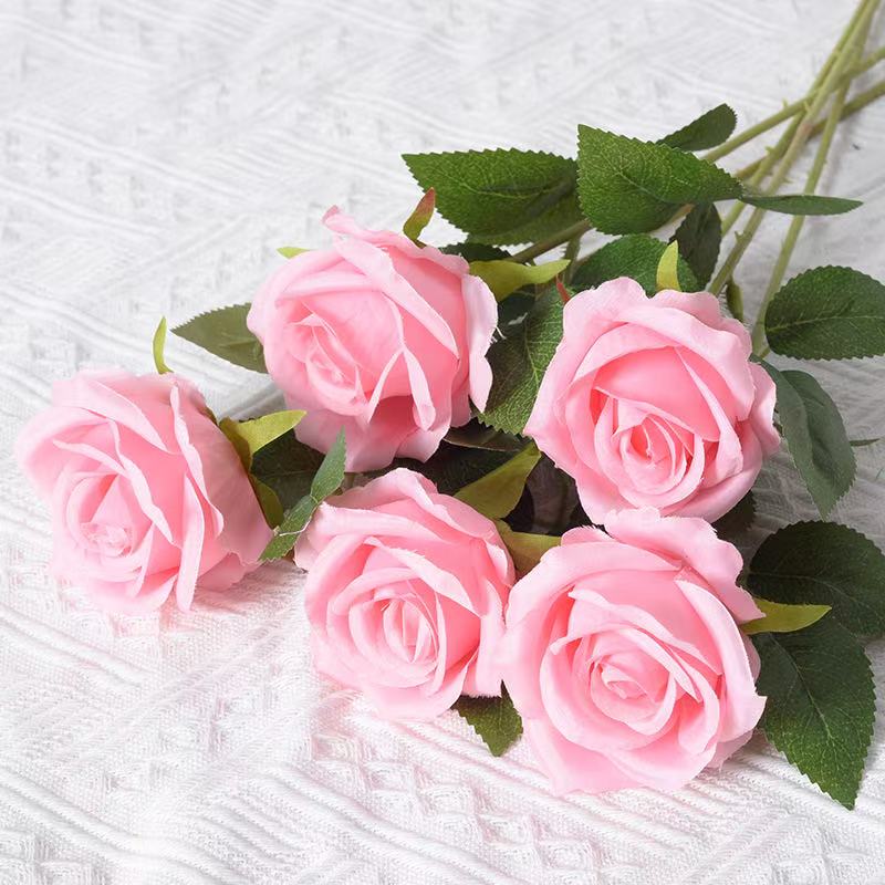 1/5/10/20pcs Roses Artificial Flowers Rose Flower Branch Artificial Red Roses Realistic Fake Rose for Wedding Home Decor