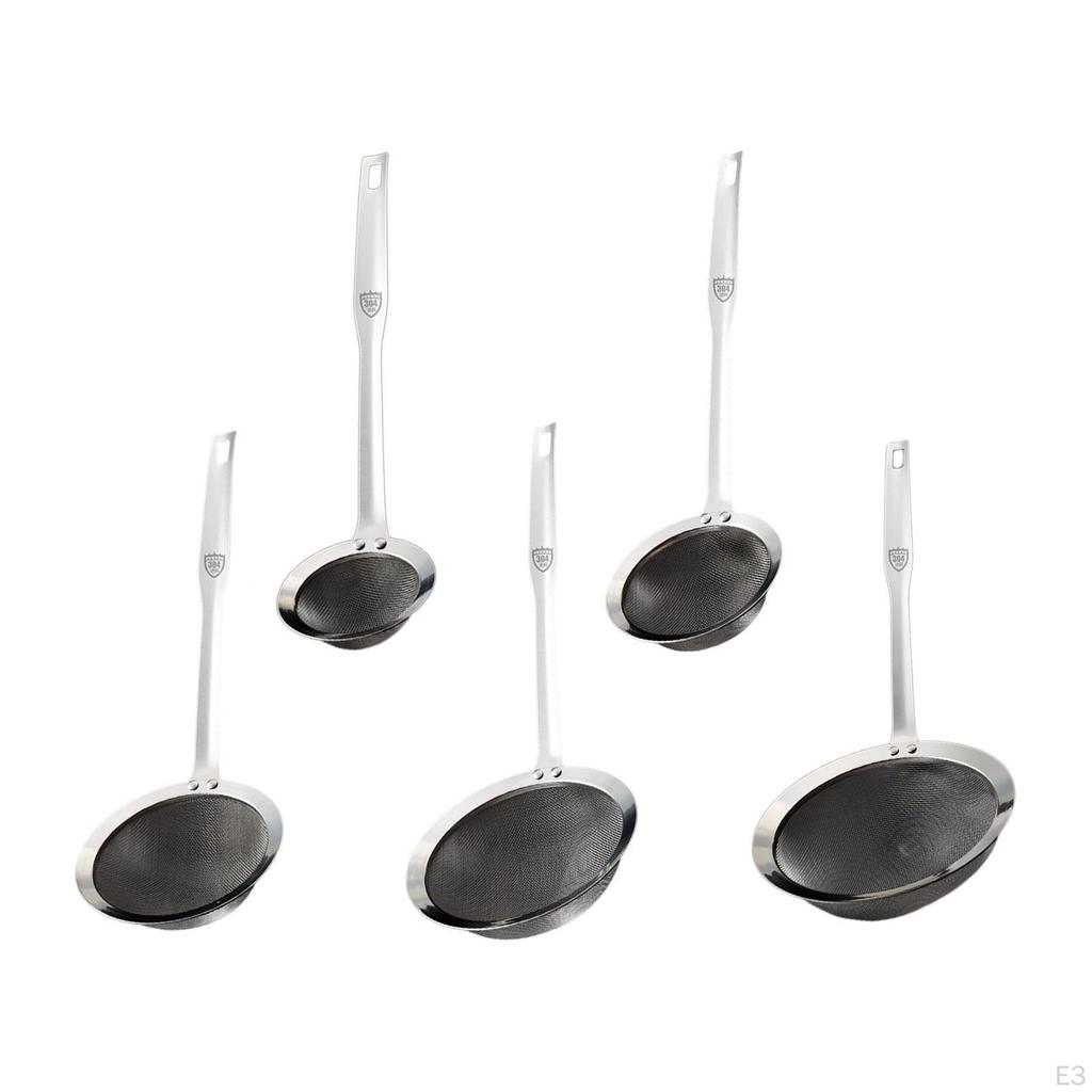 Food Strainer Colander Fry Basket ,Cooking Skimmer ,Food with Handle ,Mesh for