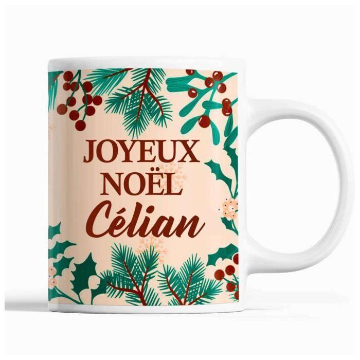 Mug - Noël Célian - Beige - 325 Ml - Dishwasher and Microwave Safe