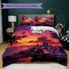 Grand Theft Auto Pattern Bedding Uilt Set Uilt Cover Pillowcase Home Decoration Birthday Gift (1 * Duvet Cover + 2 * Pillowcase Without Core)