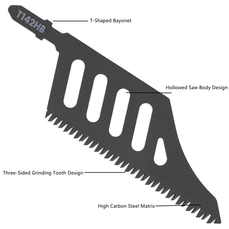 Jigsaw Blades For Scroll Saw Precision Woodworking T Type Cutting Wood Metal Plastic Electric Power Tool Accessories
