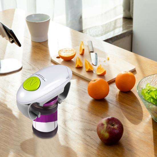 

Электрический консервный нож для слабых рук Автоматический консервный нож для пожилых людей с артритом Сильный, легкий в одно касание открывалка для бутылок, подарки на день отца белый