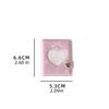 Love Heart Hollow Mini Photocards Holder Butterfly Bow Picture Storage Keyring  Women Girls