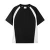 250g Heavyweight Combed Cotton Short Sleeve Color Block Round Neck T-shirt for Men & Women