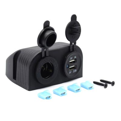 Plastic Car Charger Socket Portable Detachable Universal 240W Antiflaming Dustproof Automotive RV Boats Power Outlet