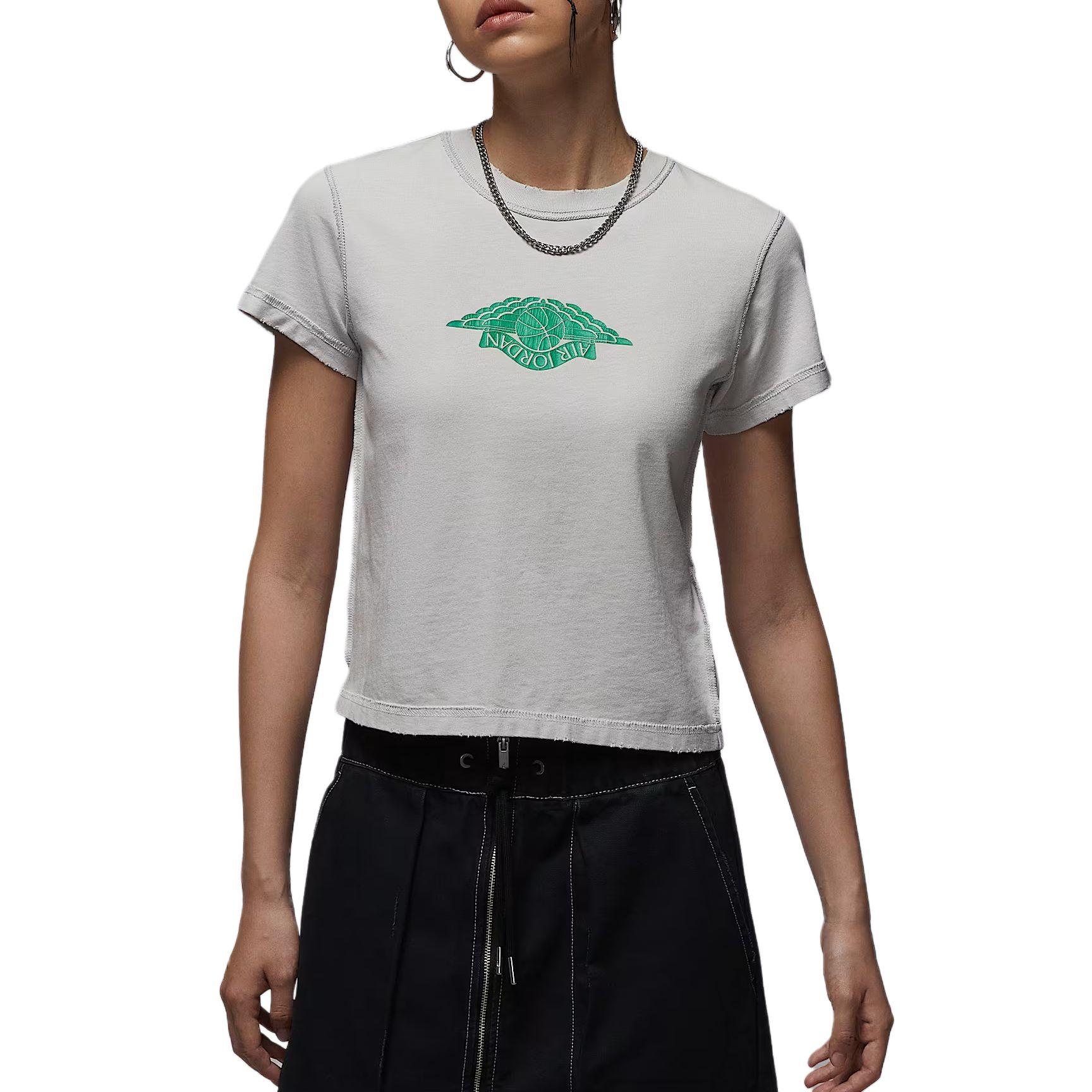 

Jordan Воздушная Редкая Удобная Простая Футболка-пуловер с коротким рукавом Женские топы IH2485006 S