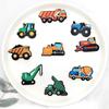 9 Pcs Cartoon Excavators PVC Shoe Charms for Shoe Accessories