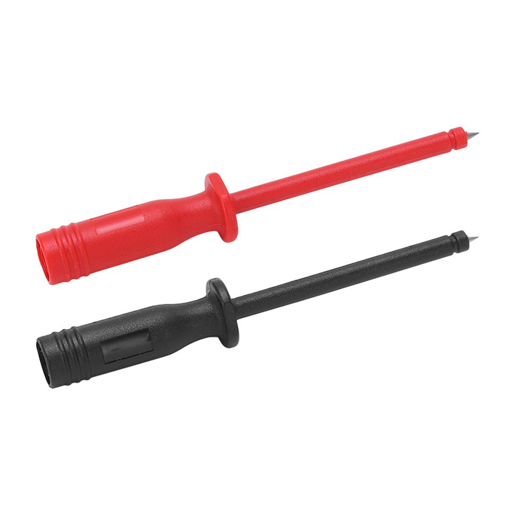 2PCS J.30016 Piercing Probe Multimeter Test Hook with 4mm Connector Port Car Repair Test Hook Insulation Test Needle
