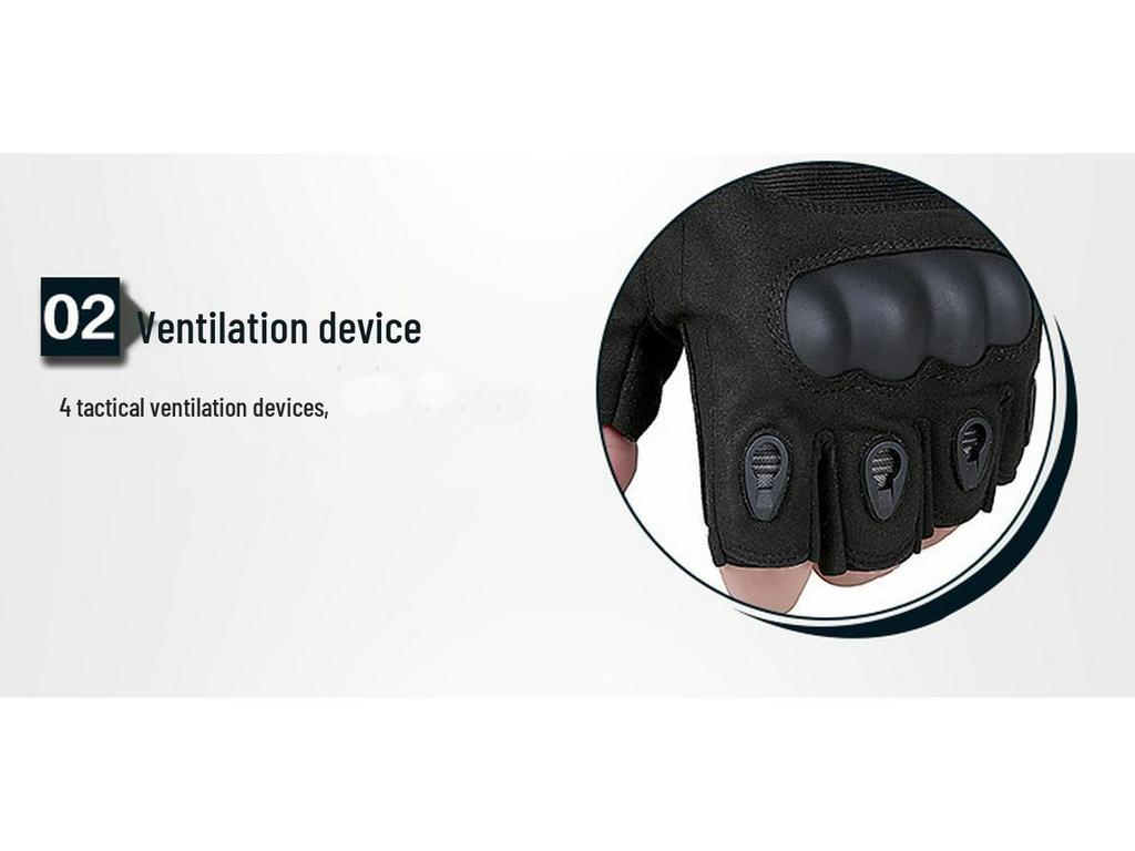 Men's Anti-Slip Tactical Half-Finger Training Gloves for Outdoor Fitness & Cycling