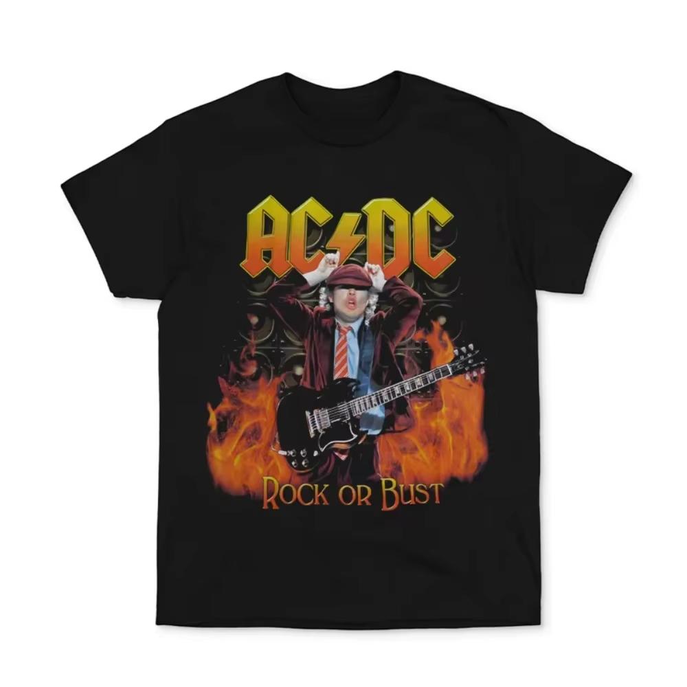 ACDC Band Cotton T Shirt Men Women HipHop Rapper Tee  ACDC Band  Print Tshirt 2026 New Summer Cotton Tshirt  ACDC Band  2026 M
