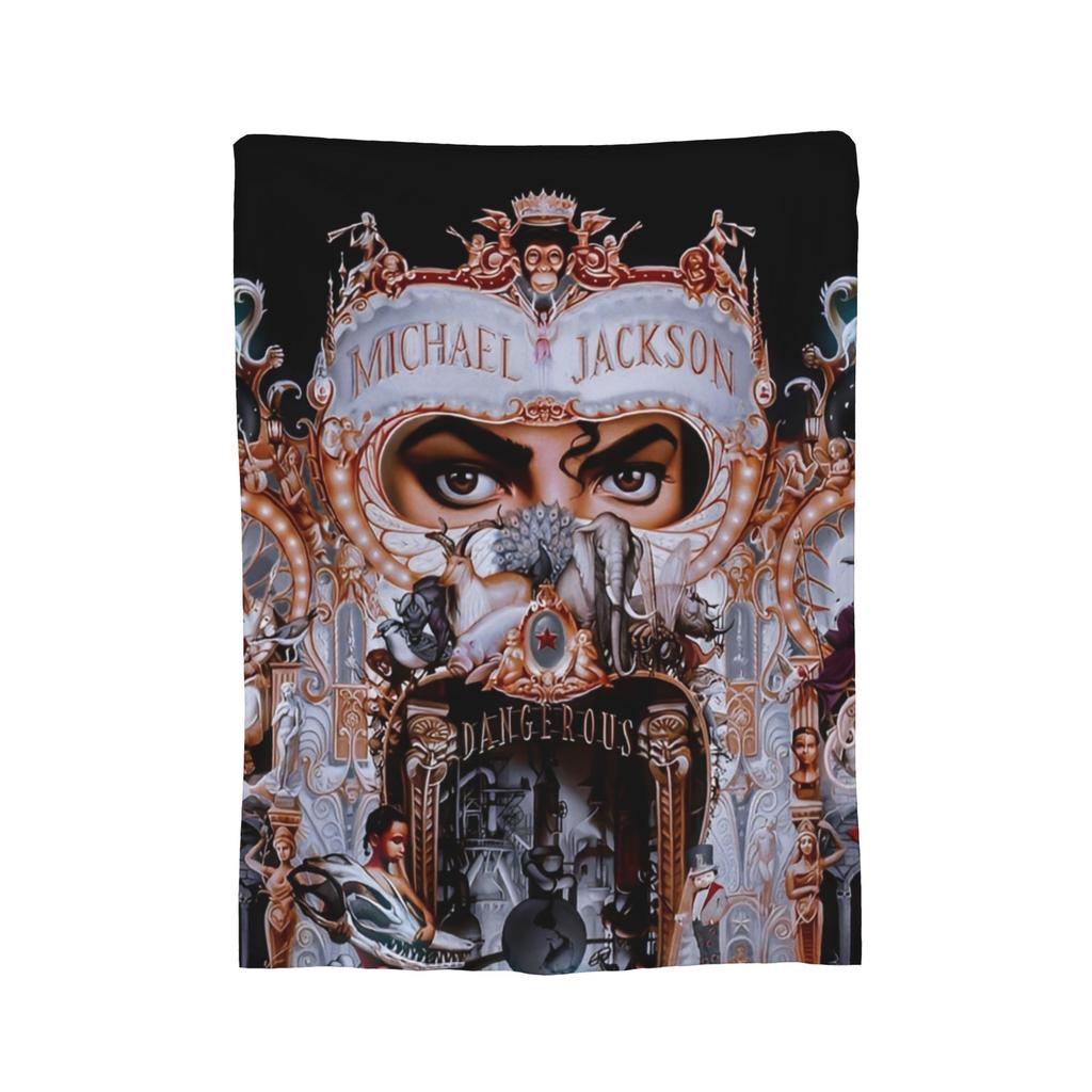 MJ Pop Rock Disco Welurowe Koce Kocie do Domu na Zewnątrz Lekki Przykrycie Łóżka,