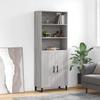 VidaXL Highboard Sonoma Grey 69.5x34x180 Cm Engineered Wood 3189283