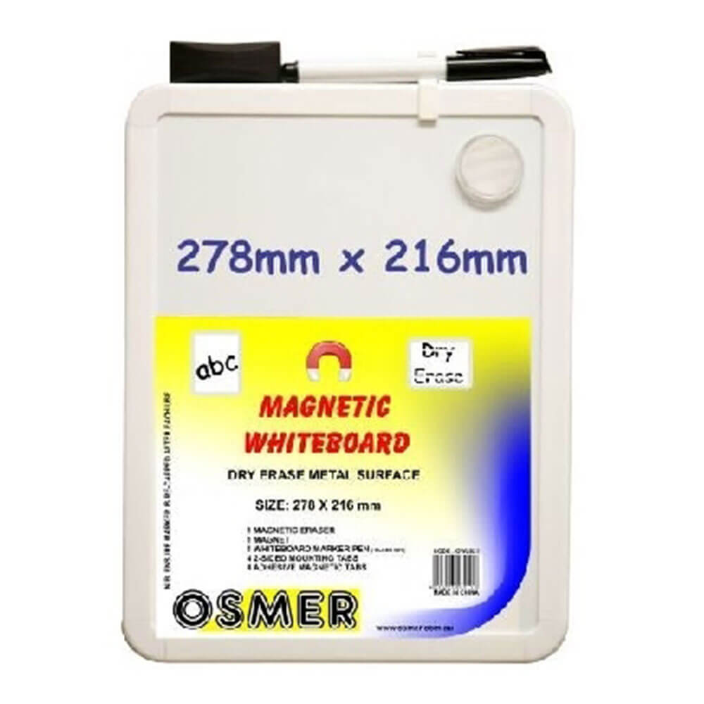 Osmer Magnetische Schüler-Whiteboard mit Stift (A4)