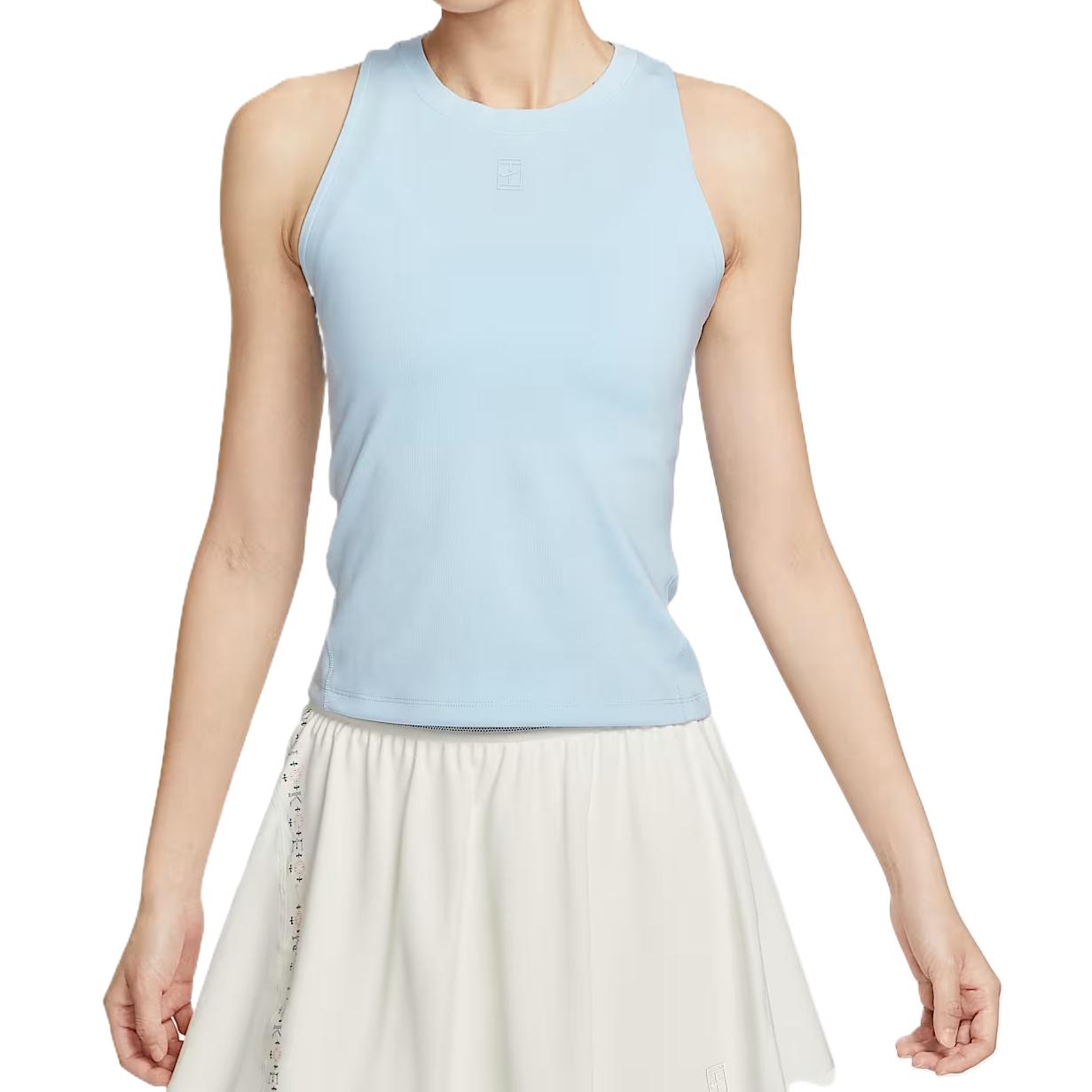 Nike Women s Dri-FIT Tennis Tank Top Light Blue FZ6658-441 M