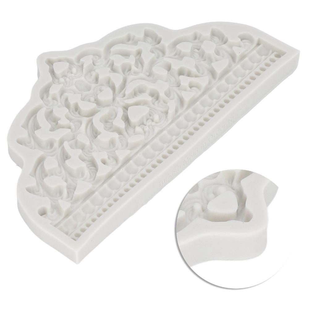 3D Relief Pattern Fondant Mold Food Grade Silicone Cake Decorating Mold Craft Making