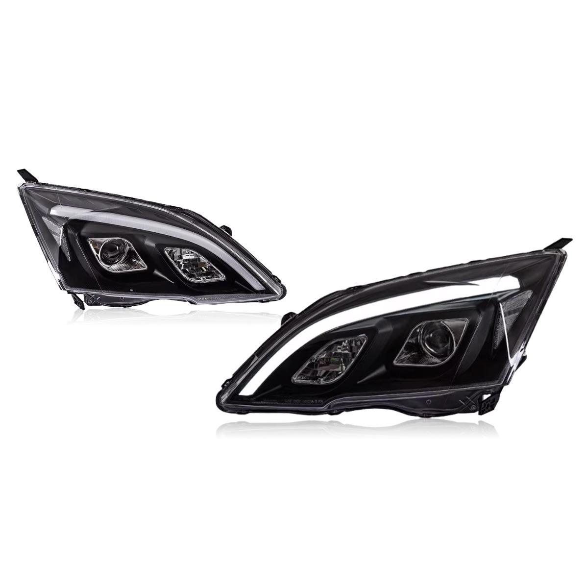 Светодиодные фары проекторного типа с ДХО и поворотниками для Honda CRV 07-11