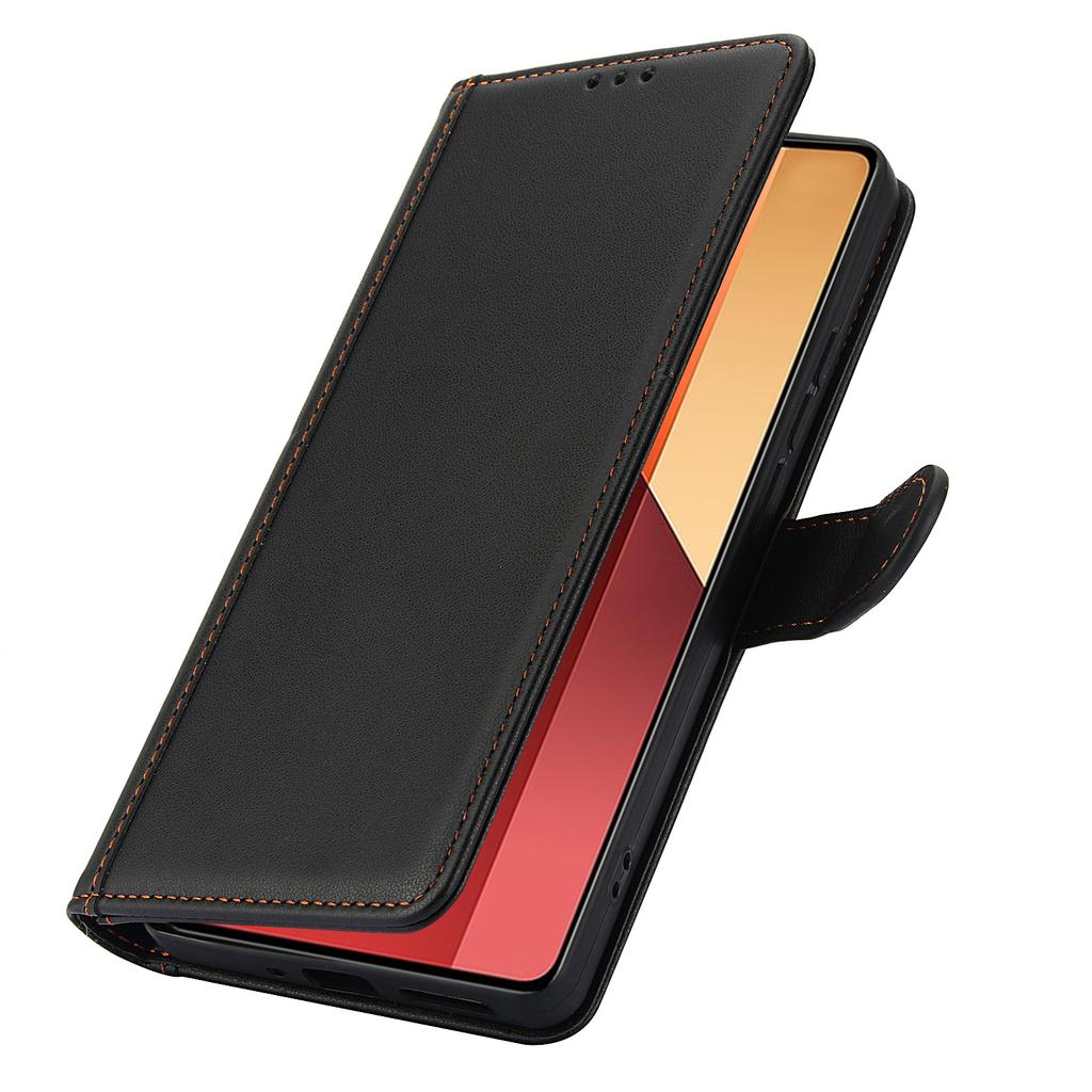 For Xiaomi Poco C75 4G/Redmi 14R 5G/14C 4G Case PU Leather Stand View Phone Wallet Cover with Shoulder Strap