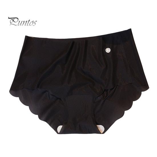 Good Breathability Briefs Women Panties Mid Waist Seamless Thin High Elasticity Solid Underpants Color Lady Female Daily Underwear