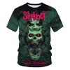 2026 Mens Streetwear Graphic Tee 3D Skull Print Loose Fit Crew Neck Short Sleeve Cotton T-Shirt
