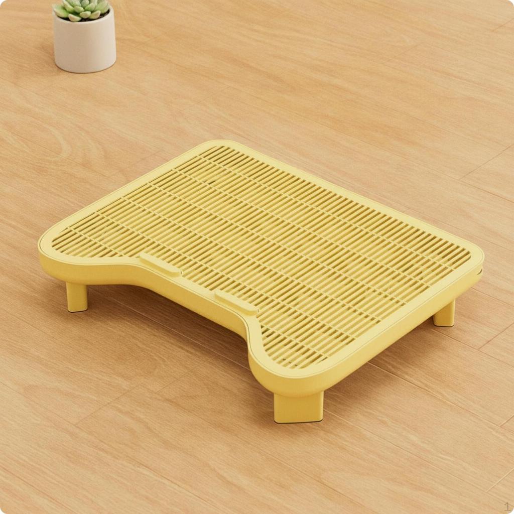 Cat Litter Mat with Raised Hollow Grid Sifting Step EasyTohygienic Pet Accessory for