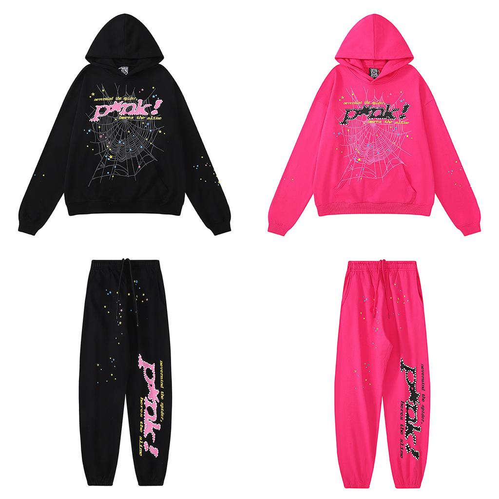 Young Thug Sp5der Cotton Sweater Foam Printed Hoodie Men and Women