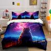 "Starry Night Cat Art Set" Soft Comfortable Duvet Cover Bedding Set Included 1*Duvet Cover & 2*Pillowcases Gift