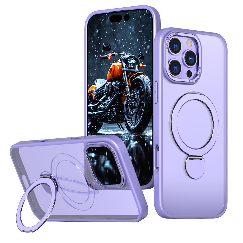 For iPhone 17 Case Kickstand Camera Slider PC + TPU Phone Cover Compatible with MagSafe