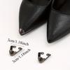 2pcs Protective Metal Shoe Toe Caps, Anti-Kick Concealment Decorative Cover for High Heels, Durable Fashion Accessory