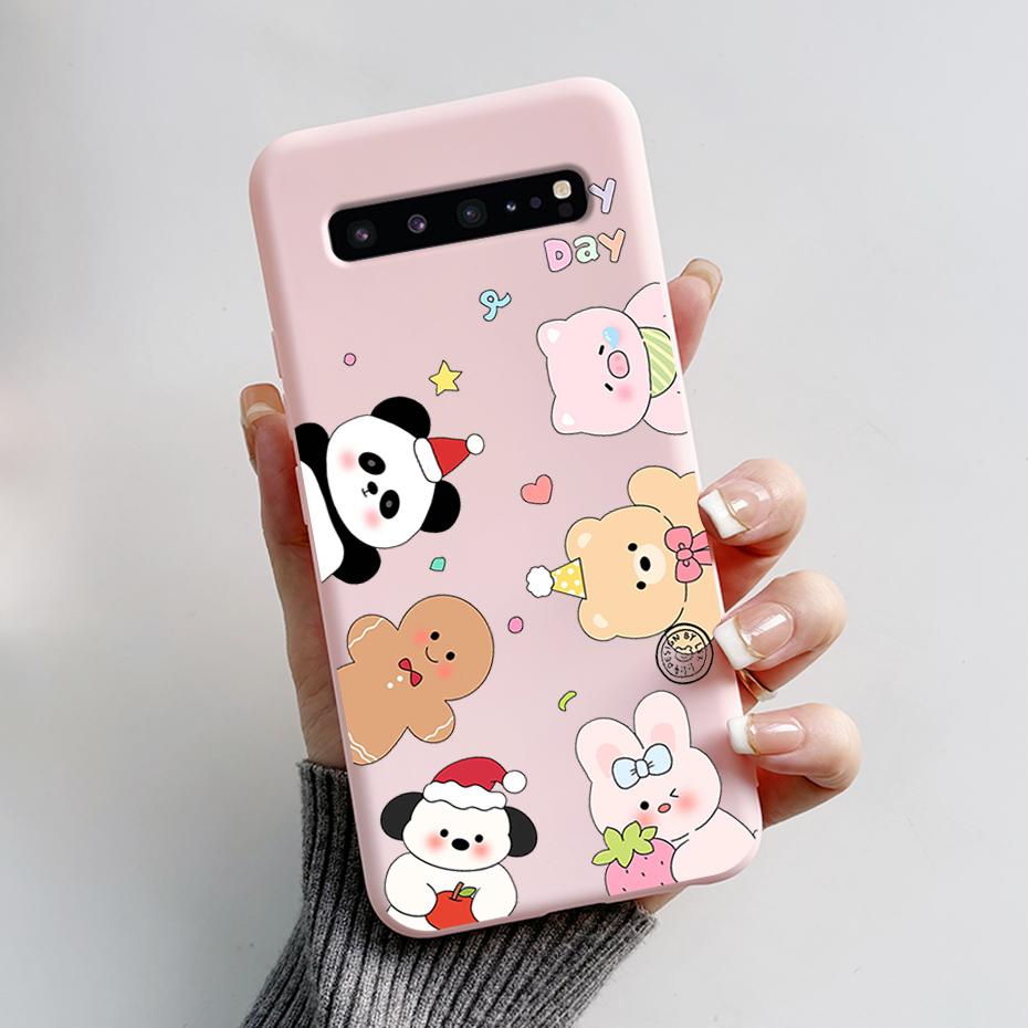 For Samsung S10 5G Case SM-G977N SM-G977B Cute Cat Cartoon Frog Phone Cases For Samsung Galaxy S10 5G Back Cover Silicone Bumper