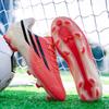 Scarpe da calcio speciali da uomo TF fondo piatto tacchetti rotti pavimento in cemento scarpe da allenamento indoor studenti erba artificiale tacchetti lunghi piedi in pelle