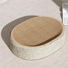 Cat Scratch Bed For Cats Oval Shape Sisal Scratching Pad Multifunctional Pet Sleeping Mat Cat For Cats