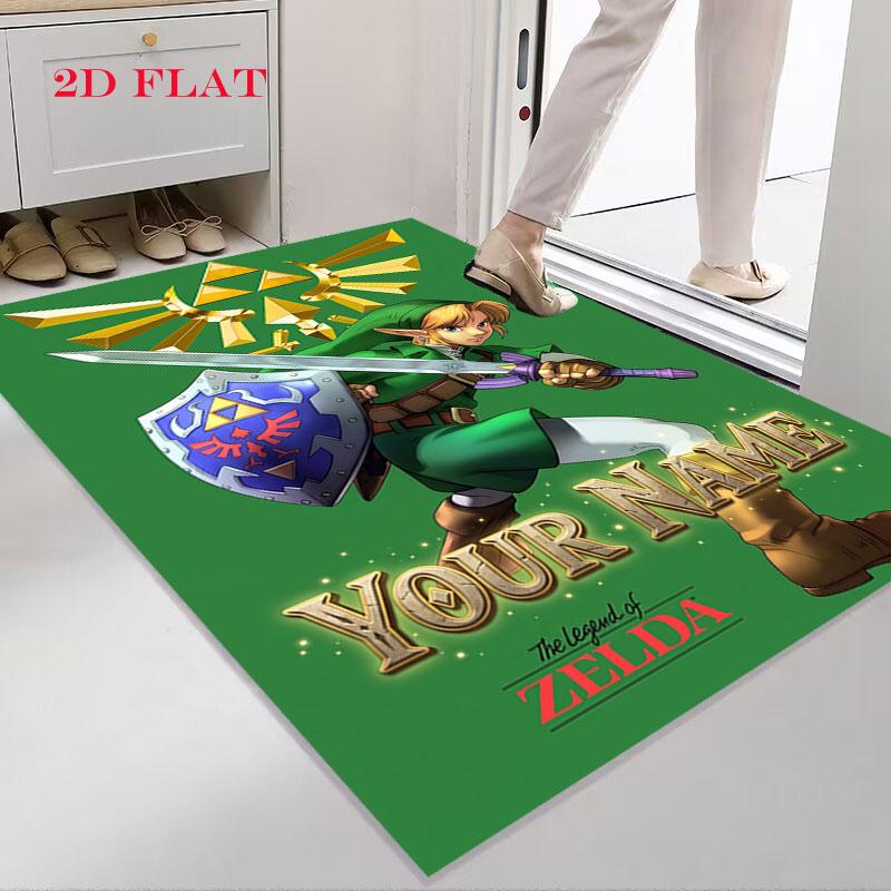Custom Legend Zelda Carpet Rug for Living Room Bedroom Home Sofa Decoration,Kids play Nonslip Floor Mat