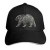 Black and White GrizzlyBrown Bear Baseball Cap Unisex Hat Streetwear Trucker Hat Kids Hat GirlS Hats Unisexs