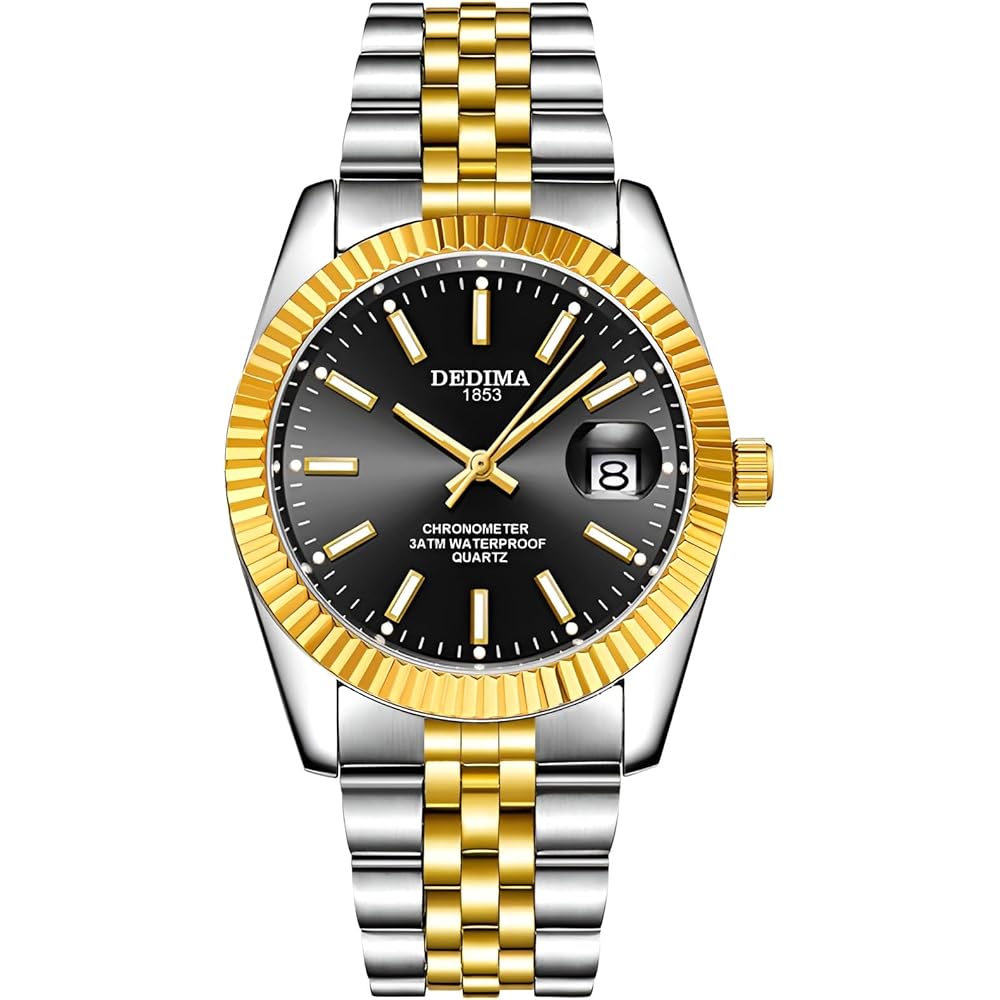 Aishaba Men s Automatic Watch 38mm Waterproof Luminous Date Classic Design Analog Fashion Quartz Watch
