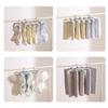 1/2Pcs Durable Folding Socks Drying Rack Space Saving Multifunctional Clothes Hanger With 32 Clips Stable Underwear Hanging Clip